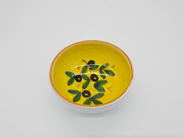 Bowl Olive Bottom Yellow Decor