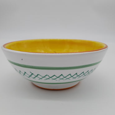 Bowl Olive Bottom Yellow Decor