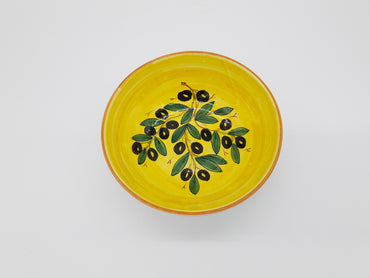 Bowl Olive Bottom Yellow Decor