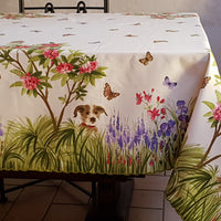Dog and Cat Tablecloth Tuscan Tablecloths