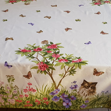 Dog and Cat Tablecloth Tuscan Tablecloths