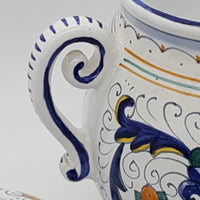 High Tureen With Deruta Decor Handles