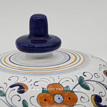 High Tureen With Deruta Decor Handles