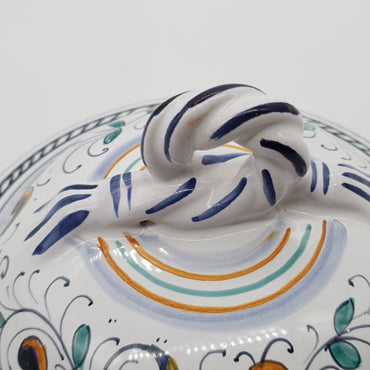 Low Tureen With Deruta Decor Handles