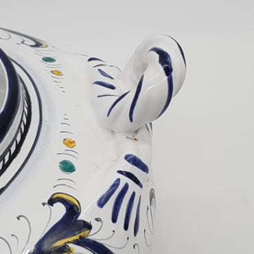 Low Tureen With Deruta Decor Handles