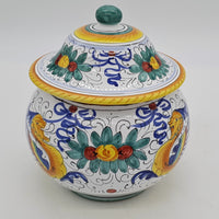 Scatola Palla Con Coperchio Decoro Raffaellesco
