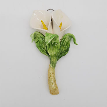 Tufts Of Calle Flowers In Ceramic