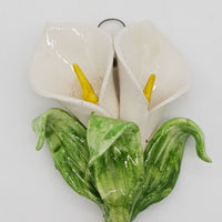 Tufts Of Calle Flowers In Ceramic