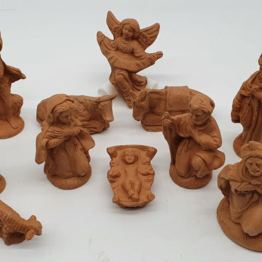 Presepe Terracotta 12 Pezzi cm 10