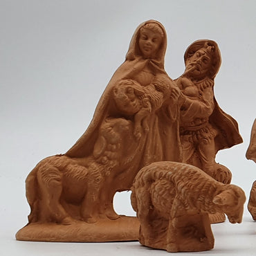 Terracotta Nativity Scene 12 Pieces cm 10