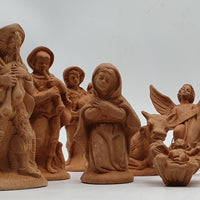 Terracotta Nativity Scene 15 Pieces cm 12