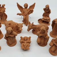 Terracotta Nativity Scene 15 Pieces cm 12