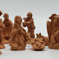 Terracotta Nativity Scene 16 Pieces cm 7