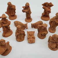 Terracotta Nativity Scene 16 Pieces cm 7
