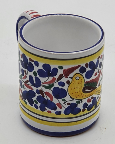 Glass Mug Colored Arabesque Decor