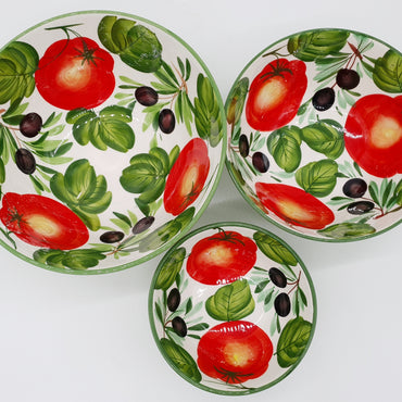 Bowl with Tomatoes And Olives Decoration