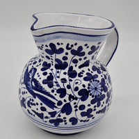 Pitcher with Blue Arabesque Decoration