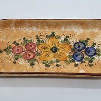 Tray With Gubbio Decor Handles
