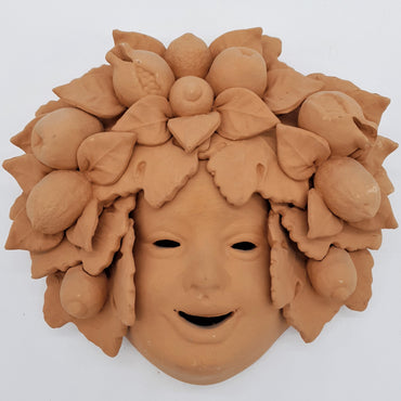 Maschera Bacco Piero Limoni E Melagrane Terracotta