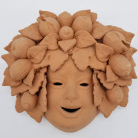 Maschera Bacco Piero Limoni E Melagrane Terracotta