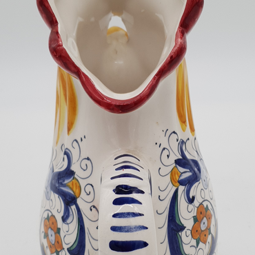 Rooster Shaped Pitcher Deruta Decoration