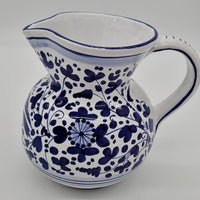 Pitcher with Blue Arabesque Decoration