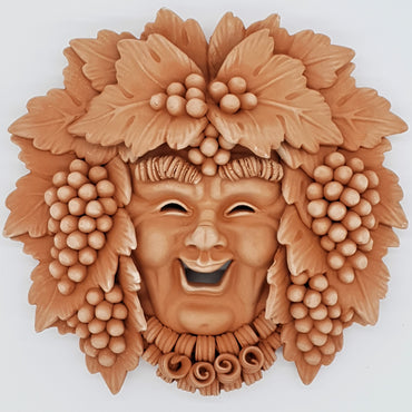 Bacchus Big Beard Mask in Terracotta