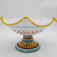Fruit Bowl With Foot Raffaellesco Decor