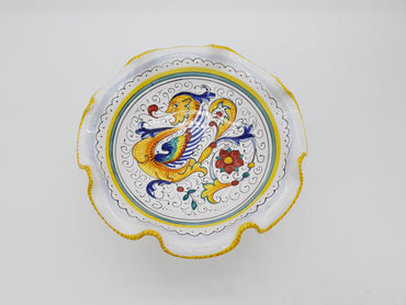 Fruit Bowl With Foot Raffaellesco Decor