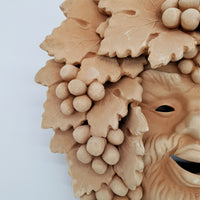 Old Bacchus Small Terracotta Mask