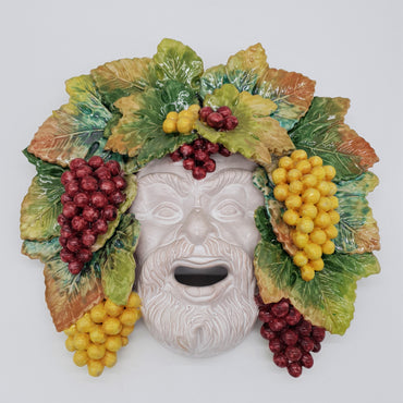 Maschera Bacco cm 40 in Ceramica