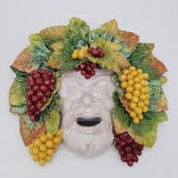 Maschera Bacco cm 40 in Ceramica