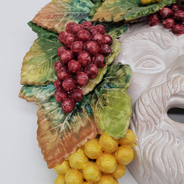 Maschera Bacco cm 40 in Ceramica