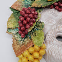 Maschera Bacco cm 40 in Ceramica