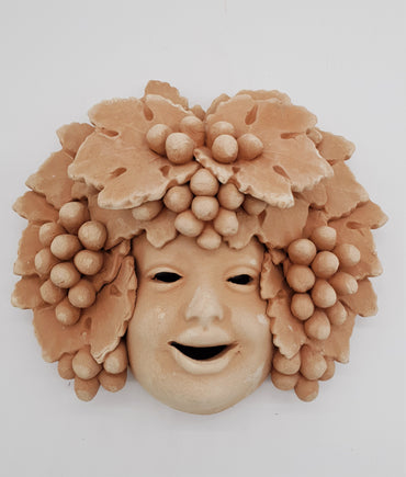 Bacchus Grape Piero Mask Terracotta