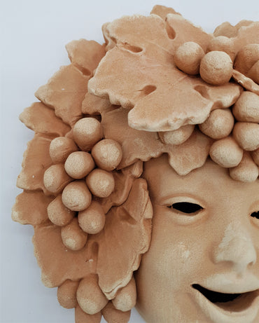 Bacchus Grape Piero Mask Terracotta