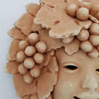 Bacchus Grape Piero Mask Terracotta