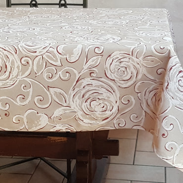 Miros Hearts Rose tablecloth