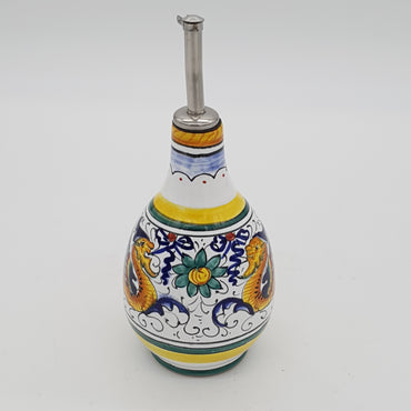 Oil Cruet With Spout Raphaelesque Decoration
