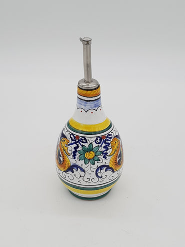 Oil Cruet With Spout Raphaelesque Decoration