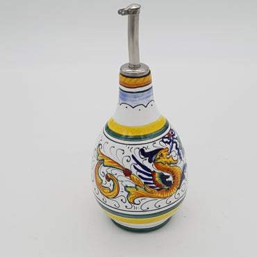 Oil Cruet With Spout Raphaelesque Decoration