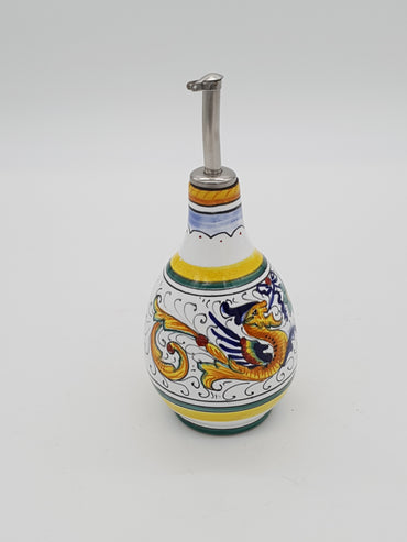Oil Cruet With Spout Raphaelesque Decoration