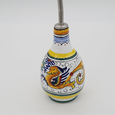 Oil Cruet With Spout Raphaelesque Decoration