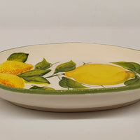 Small Oval Tray with Lemon Relief Decoration