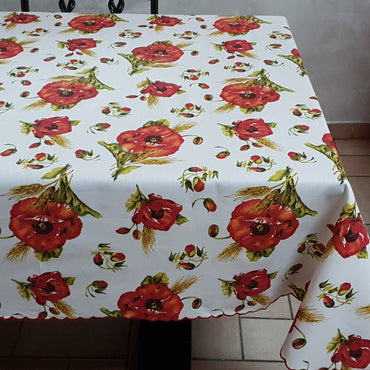 Poppies Tablecloth Tuscan Tablecloths