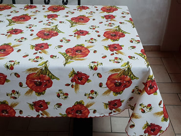 Poppies Tablecloth Tuscan Tablecloths