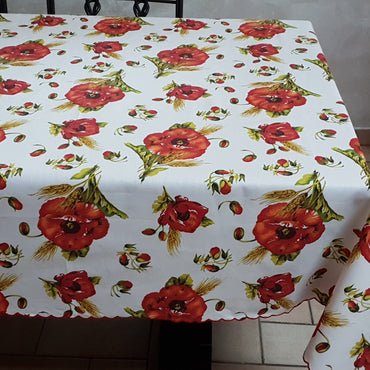 Poppies Tablecloth Tuscan Tablecloths
