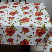 Poppies Tablecloth Tuscan Tablecloths
