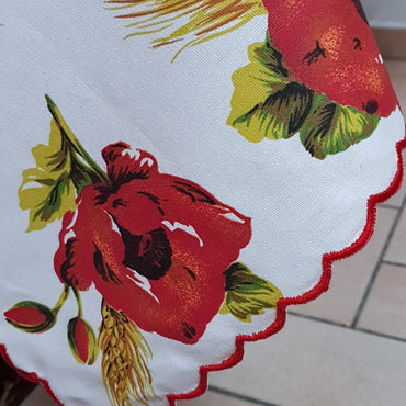 Poppies Tablecloth Tuscan Tablecloths