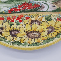 Flat Field Sunflowers And Tuscan Poppies